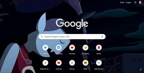 How to personalize your Google Chrome homepage with any GIF - The Verge Google Homepage Wallpaper, Gif Macbook Wallpaper, Google Wallpaper Gifs, Chrome Wallpaper Desktop Aesthetic Gif, Google Chrome Wallpaper, Chrome Wallpaper, Computer Pixel Gif, Google Gif, Wallpaper Laptop Windows Meme