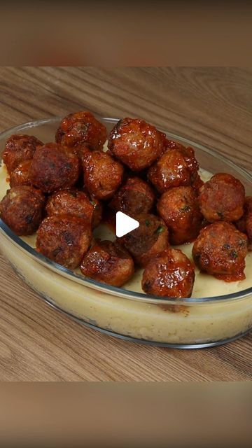 Italain Food, Beef Balls Recipe, Frosting Recipes Easy, Meatball Recipes Easy, Tasty Meat, How To Cook Beef, Dinner Side Dishes, Main Course Recipes, Beef Recipes For Dinner