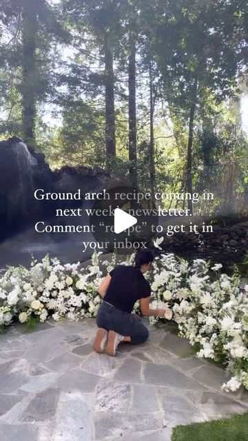 Lily Roden Floral Studio on Instagram: "Ground arch recipe coming in next week’s newsletter! Comment “recipe” to receive it 🕊️🕊️" Ground Arch Wedding, Grounded Arch, Posture Bra, Arch Wedding, Floral Studio, May 23, Wedding Arch, Next Week, Arch