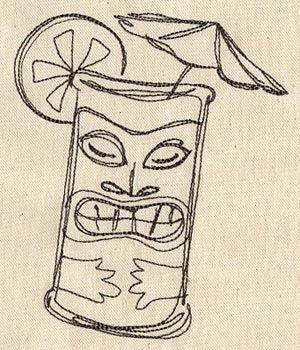 Cheeky Tiki design (UT1186) from UrbanThreads.com Tiki Tony, Simpsons Drawings, Tiki Bars, Embroidered Labels, Tiki Totem, Tiki Art, Urban Threads, Tiki Torches, Tiki Room