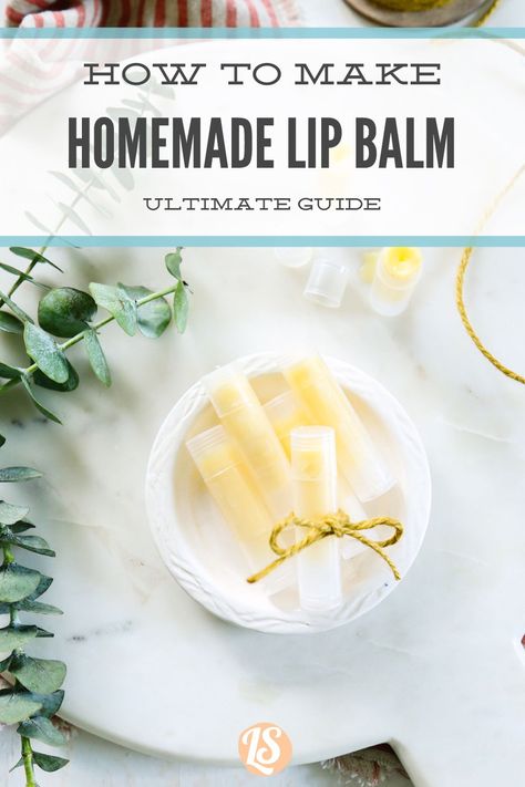 The ultimate guide to making your own lip balm. How to make an easy, hydrating, soothing homemade lip balm. Customize to your liking. #lipbalm #homemadelipbalm #DIYlipbalm #cleanbeauty #homemadeskincare #beeswax #sheabutter #chappedlips Easy Lip Balm, Homemade Lip Balm Recipe, Lip Balm Recipe, Balm Recipe, Lip Balm Recipes, Homemade Lip Balm, Cold Sores Remedies, Diy Lip Balm, Diy Lips