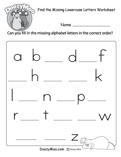 Alphabetical Order Practice Worksheet (Free Printable) - Doozy Moo Missing Abc Worksheet, Lower Case Letters Printable Free, Letter Practice Worksheets, Lowercase Letters Printable, Lowercase Letters Practice, Letter Worksheets Kindergarten, Letter S Worksheets, Free Printable Alphabet Worksheets, Letters Worksheets