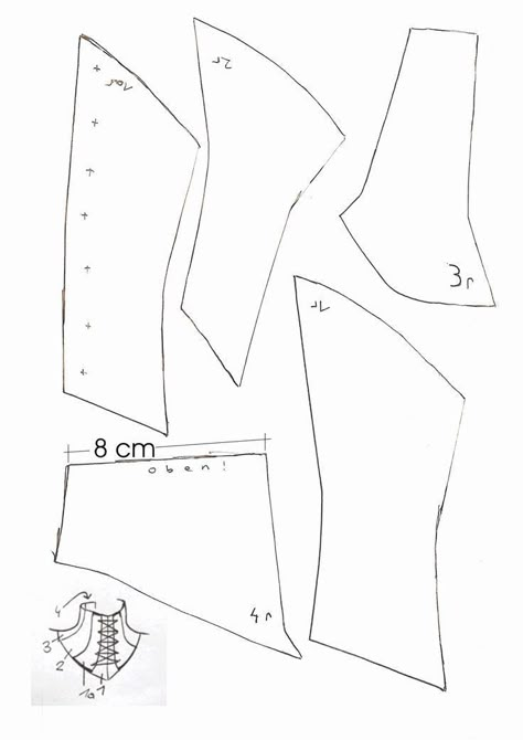 Neck Corset Pattern, Corset Sewing Pattern, Neck Corset, Corset Pattern, Garment Pattern, Cosplay Tutorial, Costume Patterns, Steampunk Costume, Cosplay Diy