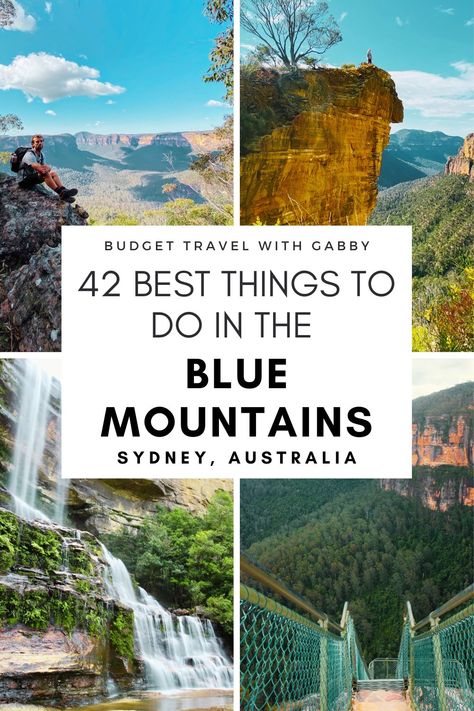 42 Best Things To Do In The Blue Mountains, Sydney, Australia Jenolan Caves, Blue Mountains Australia, Minnehaha Falls, Australia Itinerary, Sydney Travel, Australia Vacation, Australia Travel Guide, Hiking National Parks, Hiking Spots