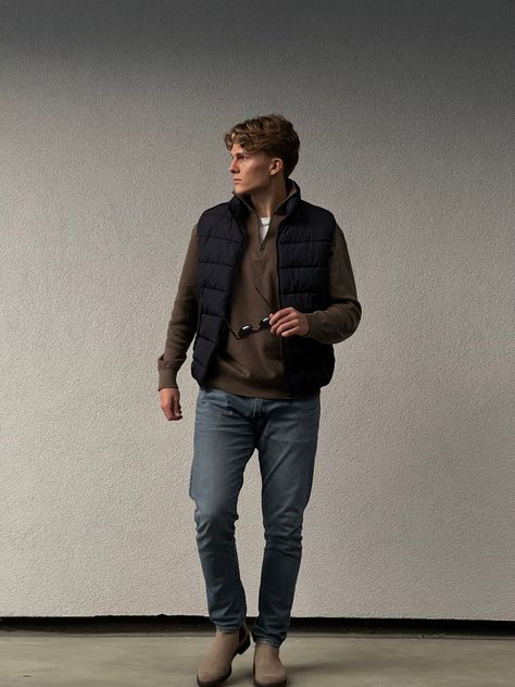 Blonde boy in spring outfit with gilet Free 750 Amazon Gift Card, Zara Gift Card, 750 Amazon Gift Card, Men Vest Outfits, Men's Winter Fashion, Winter Outfits 2024, Old Money Winter, Vest Outfits Men, Mens Smart Casual Outfits