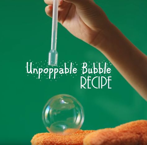 Unpoppable Bubble, Unpoppable Bubbles, Freetress Deep Twist, Vetenskapliga Experiment, Bubble Recipe, Diy Science Experiments, Science Club, Science Lesson, Kid Experiments