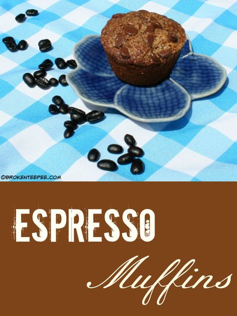 Muffin Recipe - Espresso Muffins, a Morning Pick Me Up Huckleberry Muffins, Espresso Muffins, Pumpkin Chocolate Chip Pancakes, Vegan Vegetable Recipes, Pistachio Muffins, Yummy Baked Goods, Morning Recipes, Brunch Inspiration, Strawberry Muffins