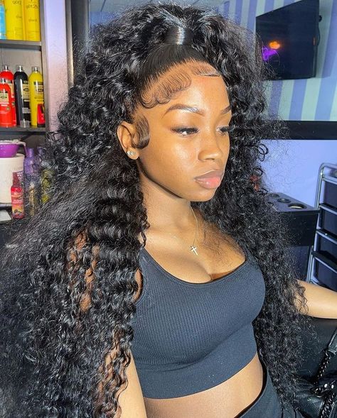 Updo Casual, Simple Updo, Frontal Wig Hairstyles, Birthday Hairstyles, Quick Weave Hairstyles, Pretty Braided Hairstyles, Curly Human Hair Wig, Ponytail Styles, Looks Black