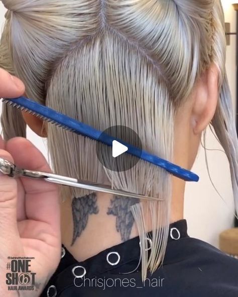 How To Stack Hair Bob Haircuts, Inverted A Line Bob, Different Bob Styles, Nape Bob Haircut, Short Bob Tutorial, Short Angled Bob Haircut Stacked, How To Cut A Bob Step By Step, How To Cut Bob Haircut At Home, Choppy Inverted Bob Hairstyles