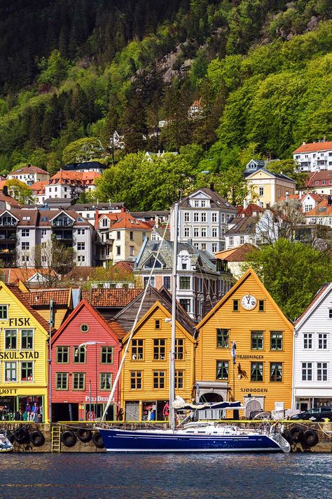 Viking Ship Museum, Norway Bergen, Norway In A Nutshell, Nordic Architecture, Norway Trip, Viking Ships, California Bucket List, Norway Fjords, Colorful Buildings