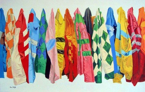 Jockey Silks Horse Racing, Jockey Aesthetic, Jockey Silks, Derby Ideas, Ky Derby, Run For The Roses, Kentucky Derby Party, Racing Art, Hunter Jumper