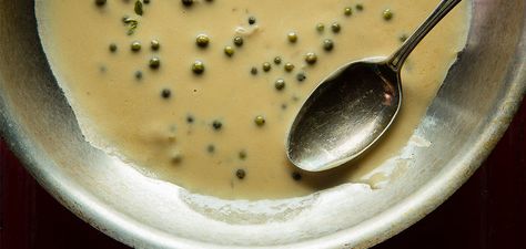 No steak is complete with green peppercorn sauce. Get at it with our Test Kitchen's recipe. Green Peppercorn Sauce, Peppercorn Sauce Recipe, Sauce Au Poivre, The Perfect Steak, Green Peppercorn, Peppercorn Sauce, Perfect Steak, Gravy Sauce, Steak Sauce