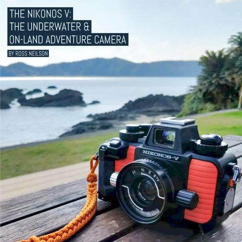 The Nikonos V — with its striking orange exterior — is one of the most legendary 35mm film cameras ever made. Created for scuba diving, the Nikonos can go as deep as 50 meters underwater (about 5 bar / 72 pounds per square inch of pressure), which covers more than enough depth for recreational divers. But that is not all the camera can be used for since it also excels above water as an all-around adventure camera. Continue reading The Nikonos V: The underwater & on-land adv Nikonos V, Old Cameras, Camera Reviews, Camera Nikon, Film Cameras, Underwater Photography, 35mm Film, Paddle Boarding, Scuba Diving