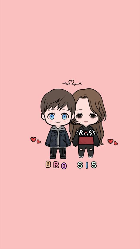 Bro And Sis Wallpaper, Bro And Sis, Elmo Wallpaper, Anime Doll, Anime Dolls, Cute Wallpapers, Cute Art, Snoopy, Wallpapers