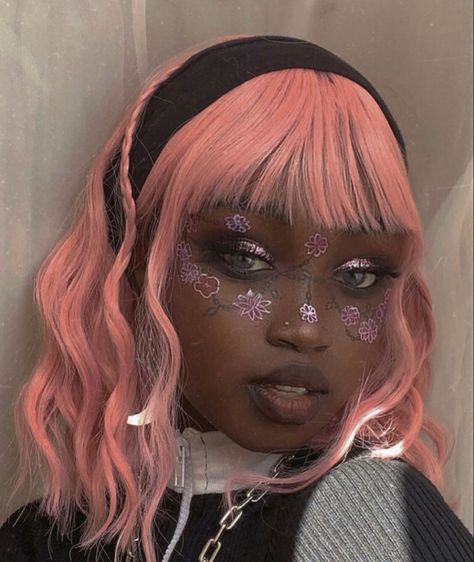 Black Egirl Makeup, Egirl Makeup Looks, Pastel Goth Makeup, E Girl Makeup, E Girl Style, Egirl Makeup, People References, Airbrush App, Makeup Idea