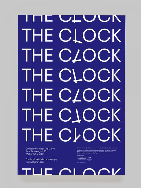 Logo Typo, Christian Marclay, Visuell Identitet, Typo Poster, Graphisches Design, 타이포그래피 포스터 디자인, Typography Poster Design, Typographic Poster, Blue Poster