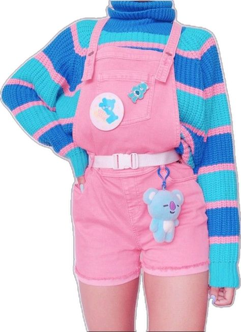 Candy Aesthetic Outfit, Cute Rainbow Outfits, Little Spaces Ideas Outfits, Pastel Kidcore Outfits, Kidcore Aesthetic Fashion, Frock Styles, Kidcore Style, Kidcore Outfit, Kidcore Fashion