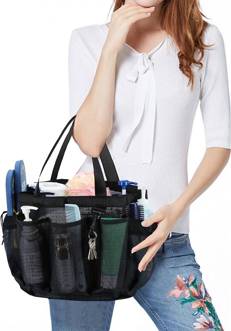 Use this to take your things to the bath house! Shower Caddy College, Public Shower, Cleaning Caddy, Shower Organizer, Bathroom Caddy, College Dorm Room Essentials, Caddy Bag, Portable Shower, Shower Storage