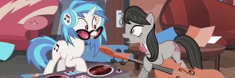 Mlp Twitter Header, Mlp Header, Mlp Banner, Dj Pon3, Octavia Melody, Profile Banners, Vinyl Scratch, Cute Headers For Twitter, Twitter Header Pictures