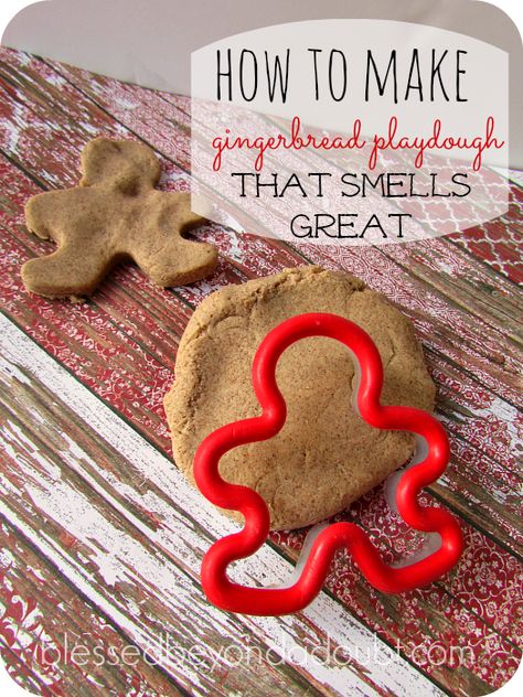 Gingerbread Play Doh Recipe, Gingerbread Playdough, Gingerbread Play Dough, Make Playdough, Gingerbread Unit, Diy Gingerbread, How To Make Gingerbread, Gingerbread Diy, Playdough Recipe