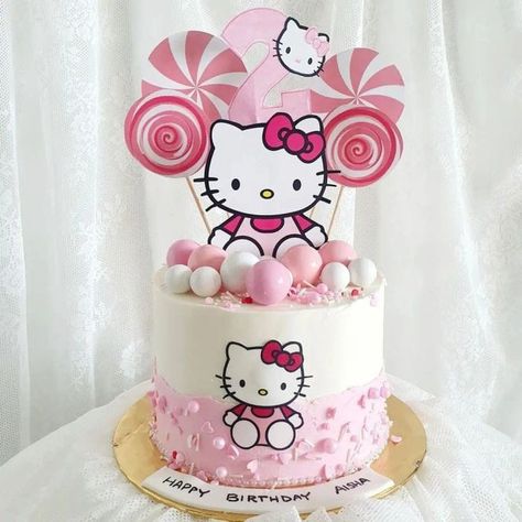 Hello Kitty Birthday Party Ideas Cake, Kitty Cake Ideas, Hello Kitty Cake Ideas, Hello Kitty Torte, Hello Kitty Cake Design, Hello Kitty Birthday Decorations, Tort Hello Kitty, Bolo Da Hello Kitty, Hello Kitty Birthday Theme