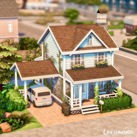 The Sims 4 Floor Plans, Lots Sims 4, Family Home Sims 4, Suburban Family Home, Sims 4 Lots, Sims 4 Family House, Ts4 Lots, Sims 4 Loft, Sims 4 Houses Layout