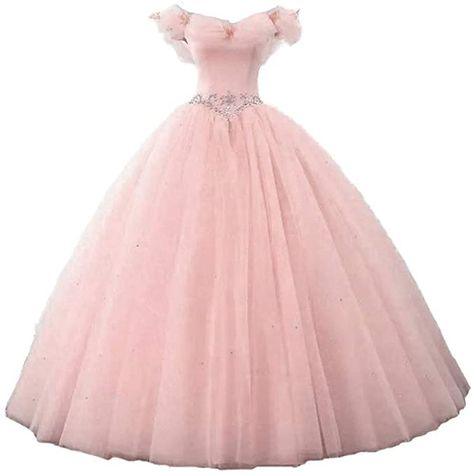 Prom Dresses Princess, Off Shoulder Tulle, Masquerade Ball Gowns, Ball Gown Prom Dresses, Gown Prom Dresses, Quinceanera Dresses Pink, Princess Prom Dresses, Dresses Princess, Dress Graduation