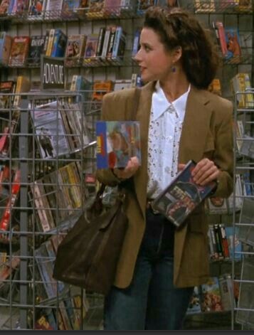 Seinfeld 😎 Elaine Benes, Iconic Outfits, 90s Inspired Outfits, Julia Louis Dreyfus, Shows And Movies, Movies And Series, 90s Outfit, Seinfeld, Fashion Tv