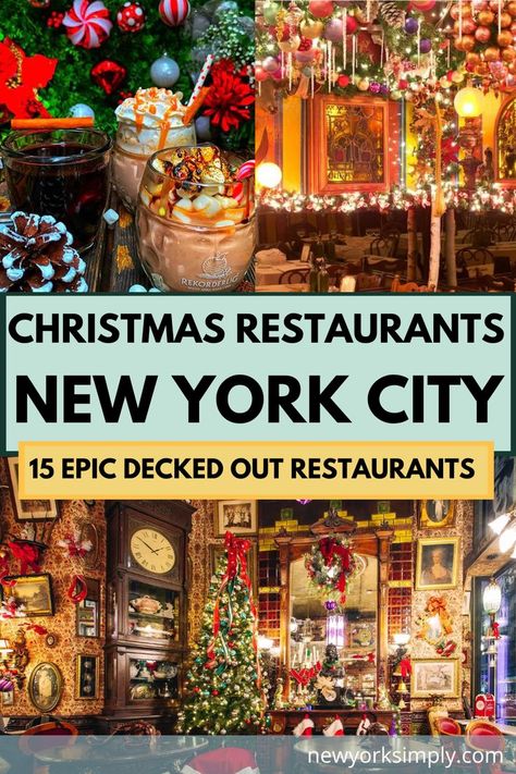 One Day In New York City At Christmas, Best Things To Do In Nyc At Christmas, What To Do In New York At Christmas, Day Trip To Nyc At Christmas, New York Christmas Restaurants, Things To Do Nyc Winter, One Day In Nyc At Christmas, Things To Do In Nyc At Christmas Time, New York Christmas Itinerary