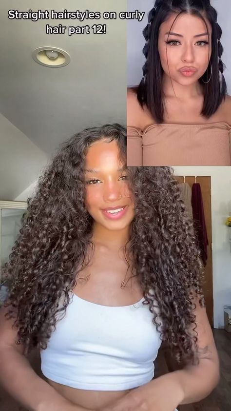 ashleescurls on Instagram: Love these half up half down bubble braids, definitely will be using white or clear rubber elastic next time! 😂😅 Half Down Bubble Braids, Curly Hair Hairdos, Curly Hair Beauty, Curly Hair Care Routine, Mixed Curly Hair, Curly Hair Videos, Curly Hair Tutorial, Bubble Braids, Curly Hair Photos