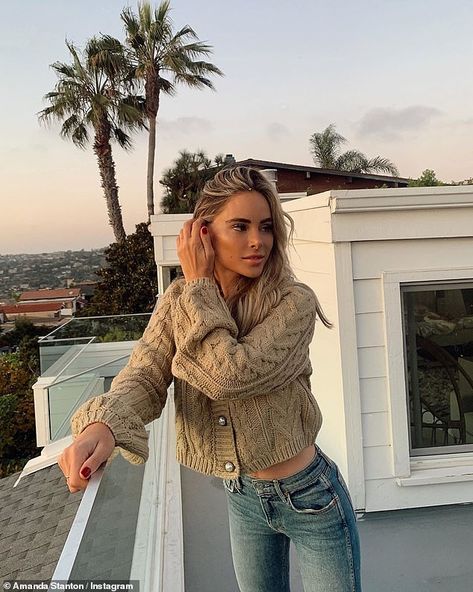 Single and ready to mingle! Amanda has been single since April 2019... Amanda Stanton, Hand Tied Extensions, Morgan Stewart, Newly Single, Bachelor In Paradise, Nightly Routine, Ex Husbands, Crochet Scarf, Sweater Dress