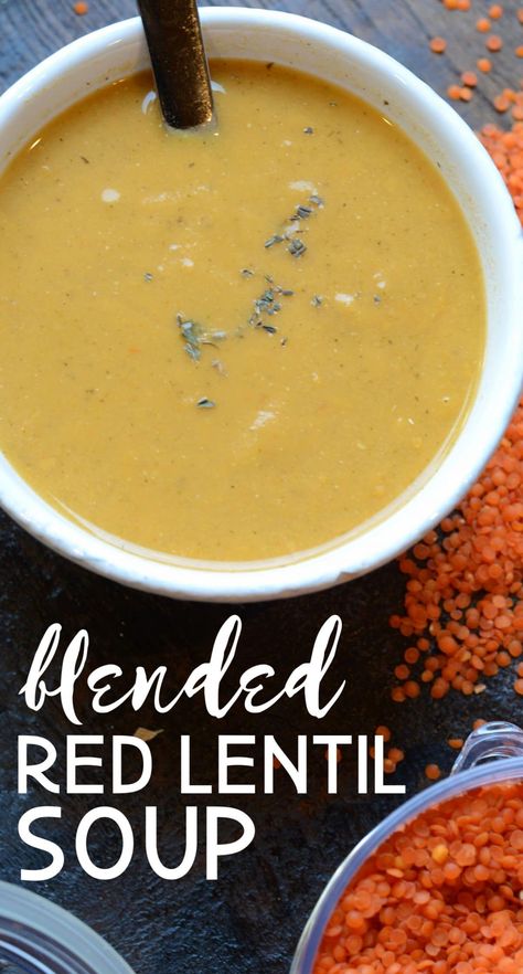 This lentil soup is the perfect fall comfort food. So flavorful, nutritious, and absolutely delicious. This pureed soup recipe is based on my favorite Turkish lentil soup from a local restaurant. You've got to try it! Puree Soup Recipes, Turkey Lentil Soup, Middle Eastern Lentil Soup, Lentil And Bacon Soup, Puree Soup, Red Lentil Soup Recipe, Comforting Soup, Pureed Soup, Lentil Soup Recipes