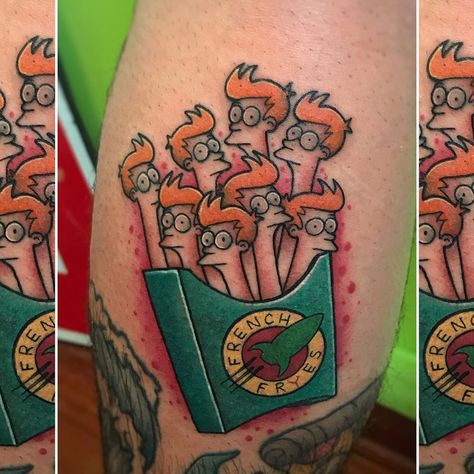 Futurama Tattoo, Cartoon Tattoos, Futurama, Little Tattoos, Tattoo On, I Tattoo, Portrait Tattoo, Tattoos, On Instagram