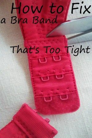 Diy Bra Extender, Tight Bra, Fix Bra, Zigzag Stitch, Diy Bra, Bra Extender, Sewing Alterations, Bra Hacks, Sew Ins