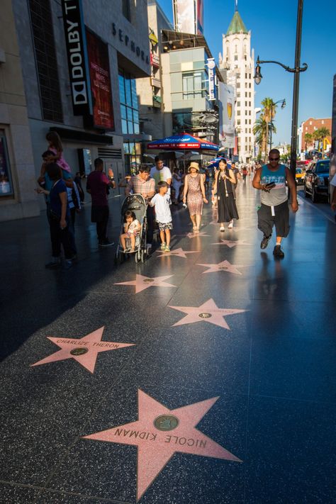 Hollywood Walk of Fame Dreamscape Architecture, Hollywood Boulevard, Dream Vacations Destinations, Hollywood Walk Of Fame Star, Hollywood Walk Of Fame, Charlize Theron, Walk Of Fame, Nicole Kidman, Dream Job