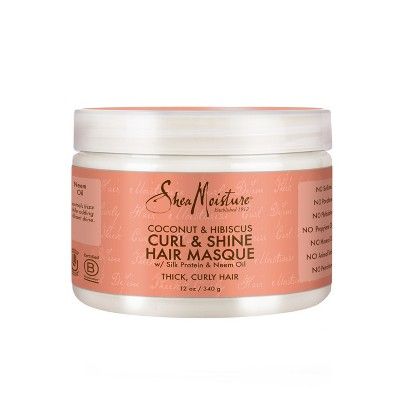 Shea Moisture Coconut And Hibiscus, Curl Smoothie, Shea Moisture Curl Enhancing Smoothie, Shea Moisture Coconut, Curl Enhancing Smoothie, Coconut Hibiscus, Enhance Natural Curls, Hair Steamers, Shine Hair