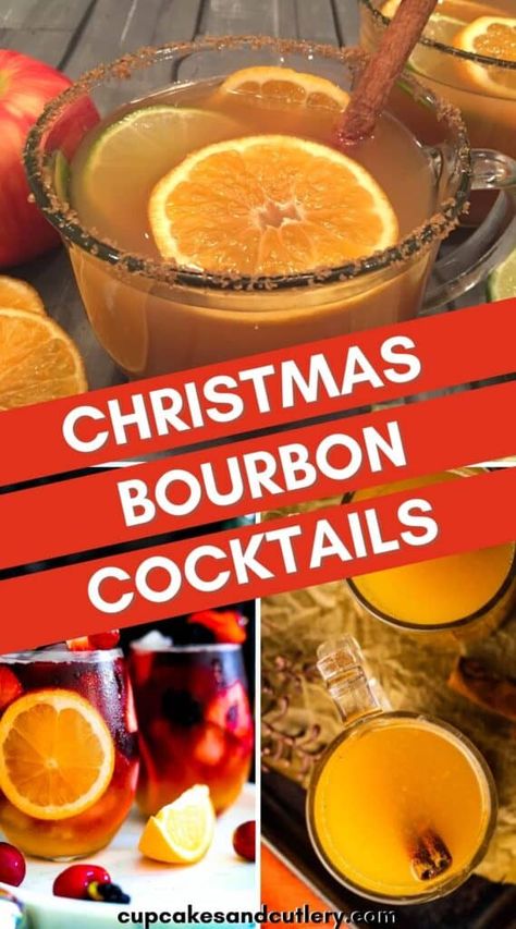 Holiday Bourbon Punch, Holiday Drinks With Bourbon, Holiday Cocktails With Bourbon, Christmas Drinks Bourbon, Christmas Cocktails With Bourbon, Christmas Cocktail Whiskey, Holiday Cocktails Bourbon, Christmas Bourbon Punch, Bourbon Winter Cocktails