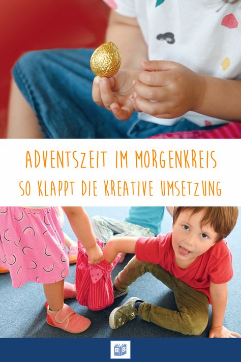 Der Morgenkreis dient als tägliches Ritual, in dem die Kinder einer Gruppe zusammenkommen und gemeinsam in den Tag starten. Welcher Tag ist heute? Wie ist das Wetter? Was steht heute an? In Kürze beginnt die Adventszeit - und was bietet sich da mehr an, als das Thema auch im Morgenkreis aufzunehmen? Advent Kita, Winter Kindergarten, Montessori, Ritual, Advent, Kindergarten