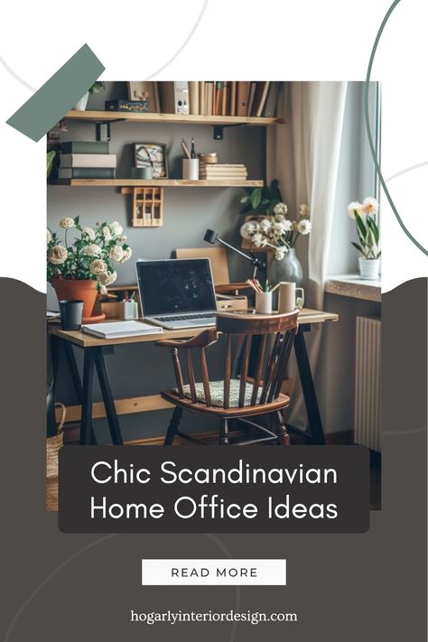 Get inspired with this chic Scandinavian home office pin showcasing stylish designs that improve productivity and focus. Explore minimalistic decor ideas that transform your workspace with light and comfort. Office Design Scandinavian, Hygge Office, Midcentury Office, Scandinavian Home Office, Nordic Style Bedroom, Dining Room Colour Schemes, Cozy Minimalism, Scandinavian Hygge, Home Office Designs