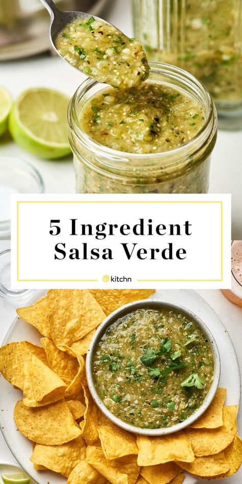 Easy Salsa Verde, Mexican Salsa Verde, Making Salsa, Green Salsa Recipe, Salsa Bar, Salsa Verde Recipe, Chile Jalapeño, Chile Serrano, Mexican Salsa