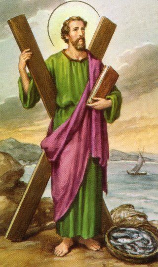 Favorite Traditions of St. Andrew the Apostle's Day - Interesting tradition of how St. Andrew's relics arrived in Scotland. Andrew The Apostle, Santo Andre, Saint Andrews, Novena Prayers, Saints Days, Patras, St Andrew, Religious Images, St Andrews