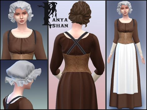 Ts4 Peasant Cc, Sims 4 Medieval Gameplay Mods, Sims 4 Cc Clothes Vintage, Peasant Clothes Male, Modest Sims 4 Cc, Medieval Sims 4, Butler Uniform, Ts4 Medieval, Realistic Sims