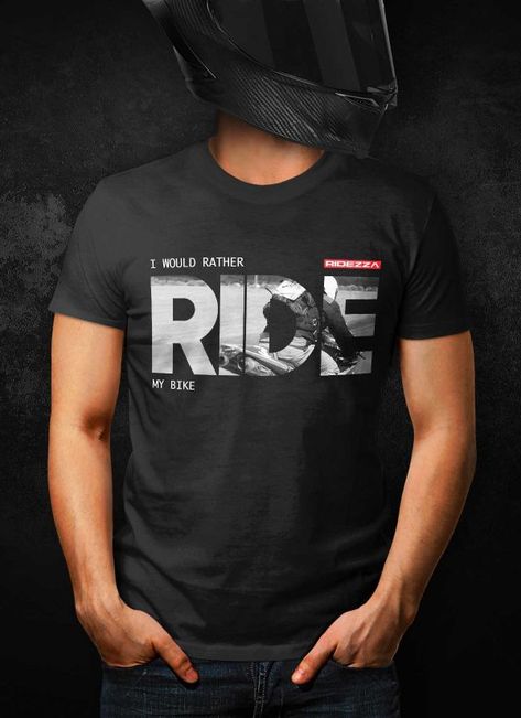 Motorcycle Tshirt Design, Trending Hoodies, Logo Moto, Unique Tshirt Designs, Awesome Shirt Designs, Sport Shirt Design, Cool Shirt Designs, Motorcycle Decals, I Would Rather