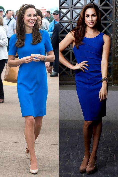 Meghan Markle and Kate Middleton Are Fashion Twins - Kate and Meghan Style Photos Meghan Markle Dress, Style Kate Middleton, Princess Meghan, Prince Harry And Megan, Kate And Meghan, Meghan Markle Style, Middleton Style, Kate Middleton Style, Pippa Middleton