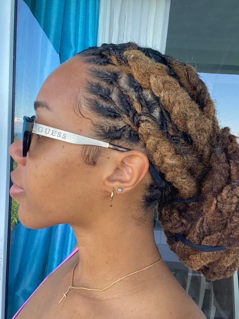 Retwist Hairstyles, Real Locs, Women Dreadlocks, Loc Colors, Access Granted, Dreadlocks Hairstyles, High Fashion Hair, Loc Hairstyles, Beautiful Locs