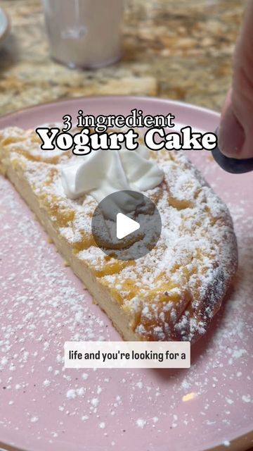 Egg Recipes For Dessert, What Can I Make With Plain Yogurt, Keto Yogurt Cake Recipe, 3 Ingredient Greek Yogurt Cake, 3 Ingredients Yogurt Cake, Three Ingredient Greek Yogurt Cake, Greek Yogurt Dessert Recipes, 3 Ingredient Greek Yogurt Cheesecake, Recipes With Greek Yogurt