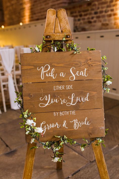 Signs For Seating At Wedding, Ceremony Signs Wedding Pick A Seat, Diy Pick A Seat Not A Side Sign, Wedding Take A Seat Sign, Wedding Seating No Sides, Wedding Sign Pick A Seat Not A Side, Wedding Sit Where You Want Sign, Bride And Groom Side Sign, Pick A Chair Not A Side Sign