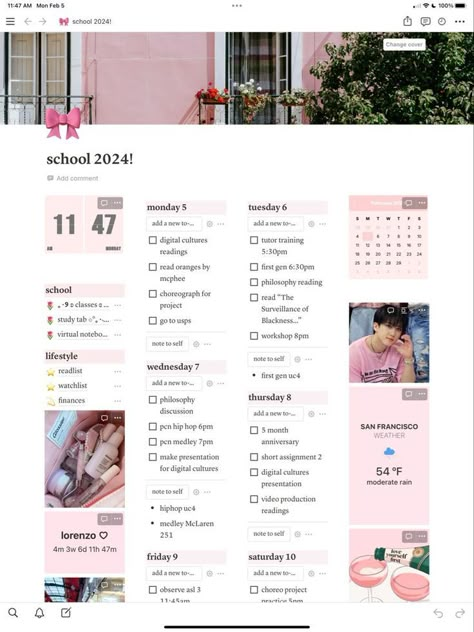 notion student template Pink Notion Dashboard, Light Pink Widget Aesthetic, Notion Kpop, Notion Logo, Notion Study, Notion Templates For Students, Pink Notion, Soft Pink Color Palette, Kpop Widget