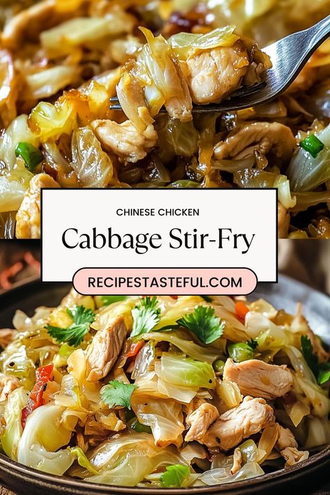 Whip up this quick and flavorful Chicken Stir-Fry featuring tender chicken, vibrant vegetables, and a savory sauce! Perfect for a weeknight dinner, this dish is easy to make and packed with deliciousness. Enjoy a nutritious and satisfying meal that comes together in no time! Chicken Cabbage Stir Fry, Chicken Cabbage, Cabbage Stir Fry, Chicken And Cabbage, Quick Stir Fry, Dinner Prep, Tender Chicken Breast, Chinese Chicken, Sauteed Chicken