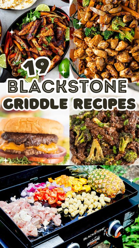 Welcome to our great round-up of Blackstone griddle recipes, the ultimate cooking companion for outdoor enthusiasts and culinary adventurers. Favorite Blackstone Recipes, Healthy Blackstone Griddle Recipes Dinners Healthy, Outdoor Griddle Recipes Dinners, Camping Meals Using Blackstone, Blackstone Tailgating Recipes, Blackstone Grill Recipes Videos, Easy Blackstone Meals, Griddle Recipes Blackstone, Black Stone Griddle